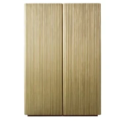 Armadietto Canneto in ottone spazzolato di Adriano Design