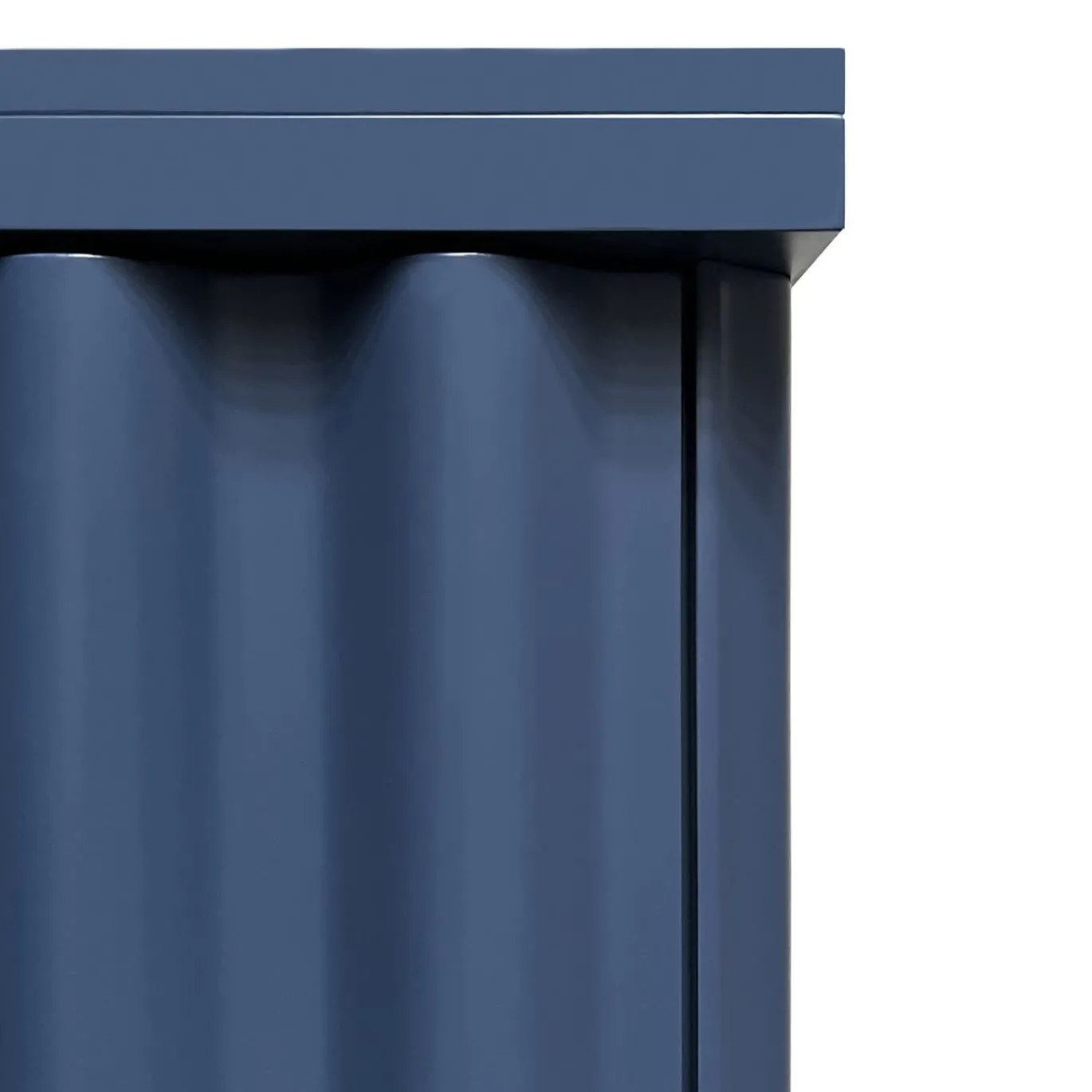 Armadio a 2 ante in MDF Curl Petrol Blue