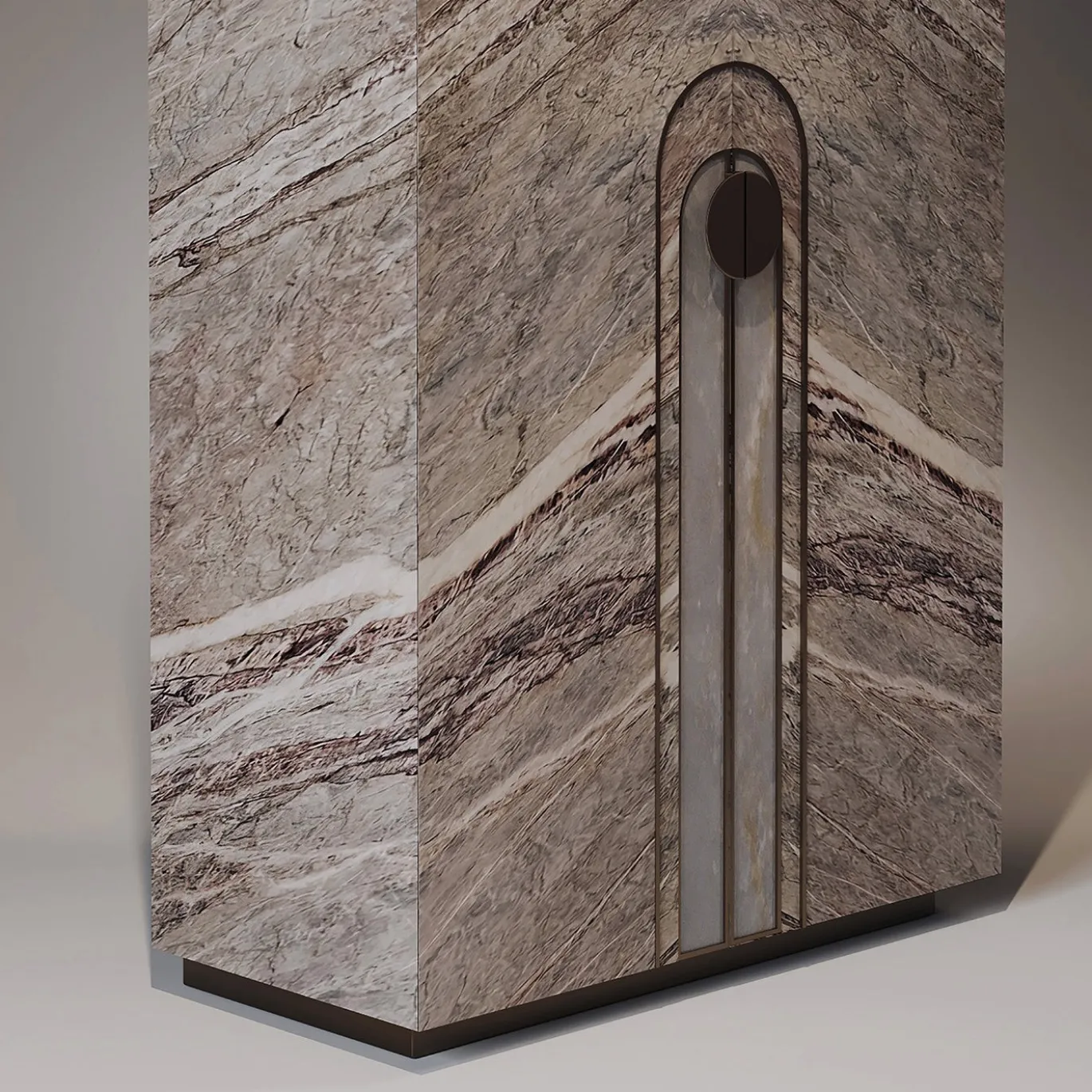 Armadio Aurelia in marmo Fior di Pesco di Sheree Stuart Design