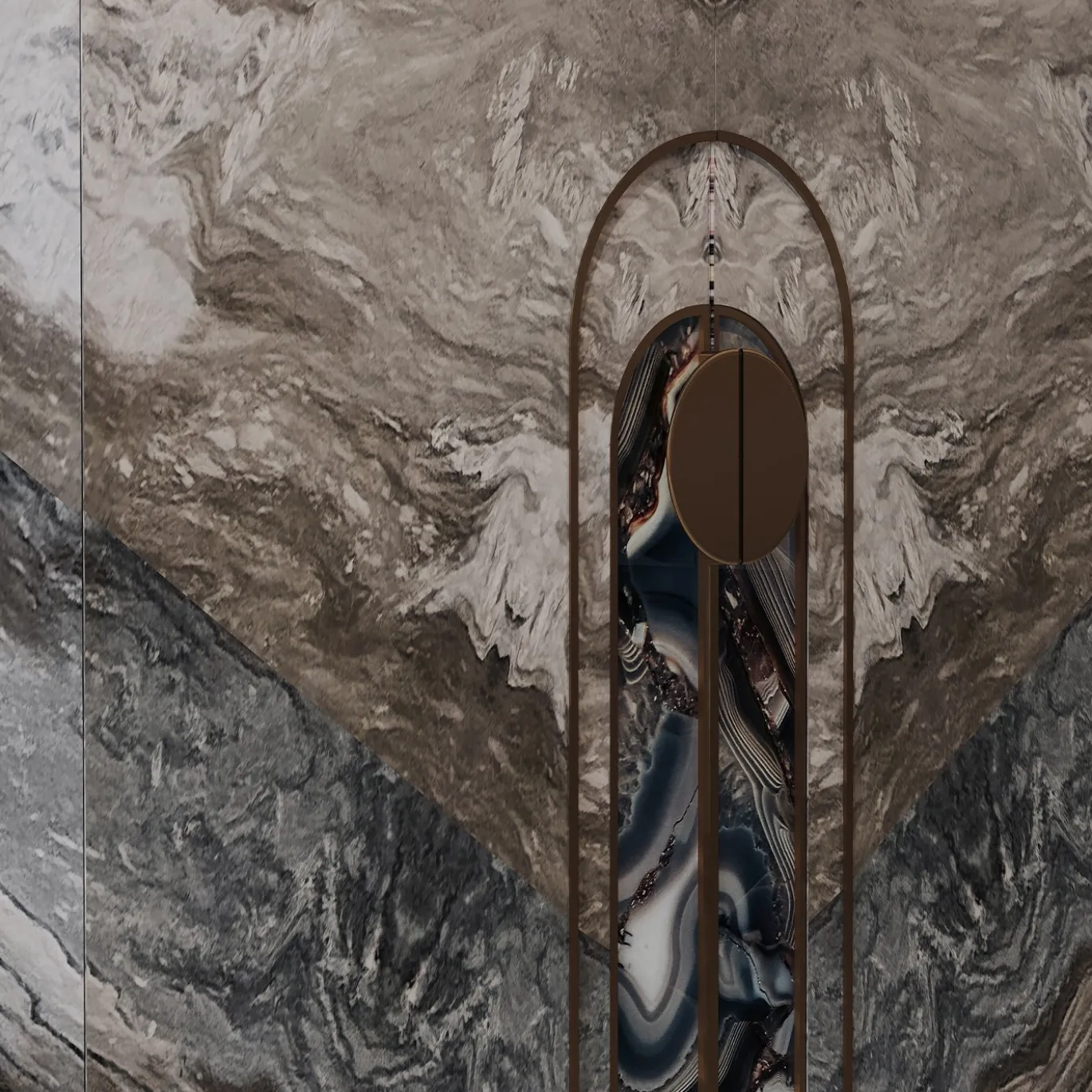 Armadio Aurelia in Marmo Palissandro Blu di Sheree Stuart Design