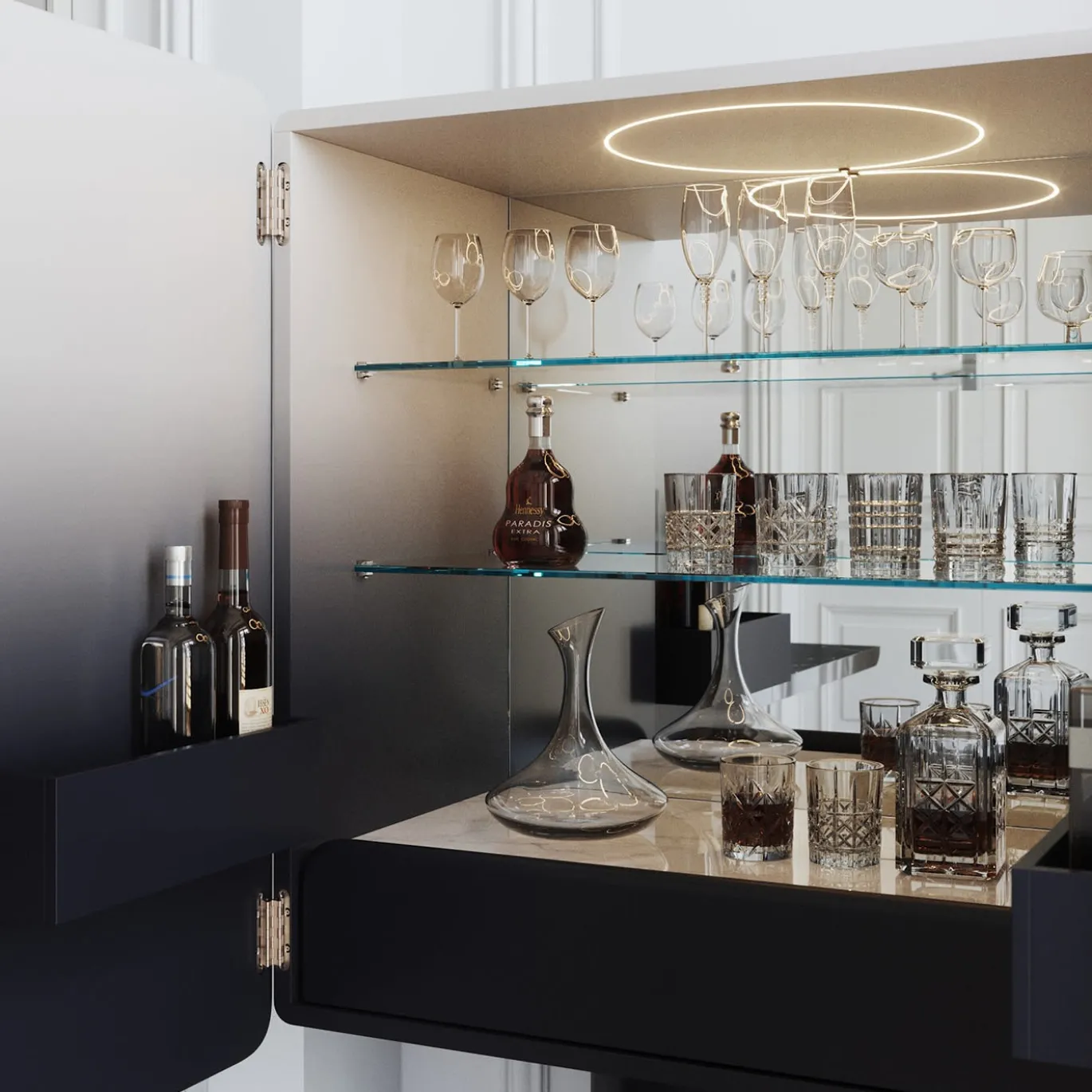 Armadio bar a 2 porte Gradient Regis