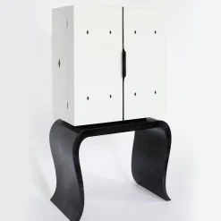 Armadio Bar Tura Lapis bianco Art Deco di Ventura