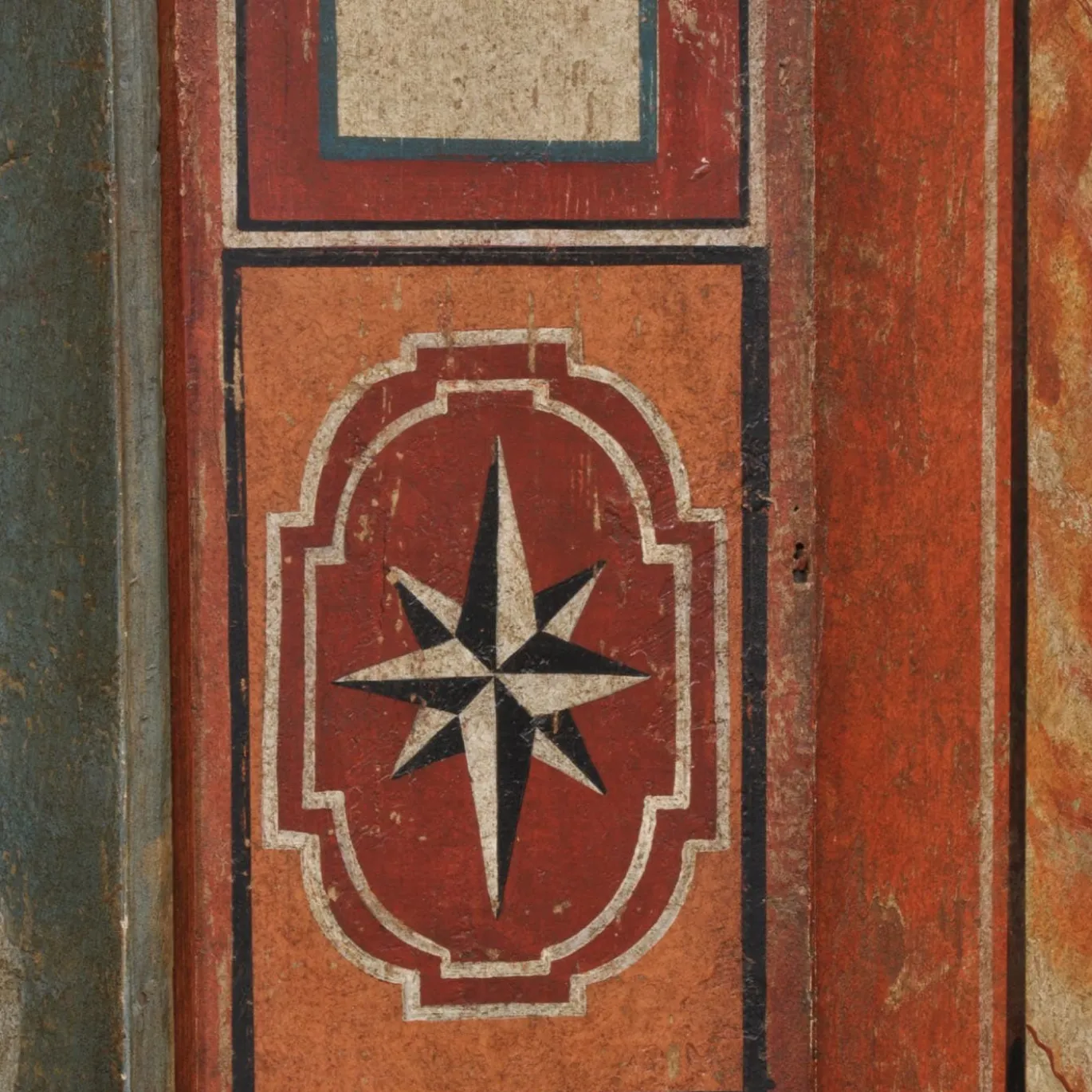 Armadio decorato in stile tirolese del '700 Tirolesi