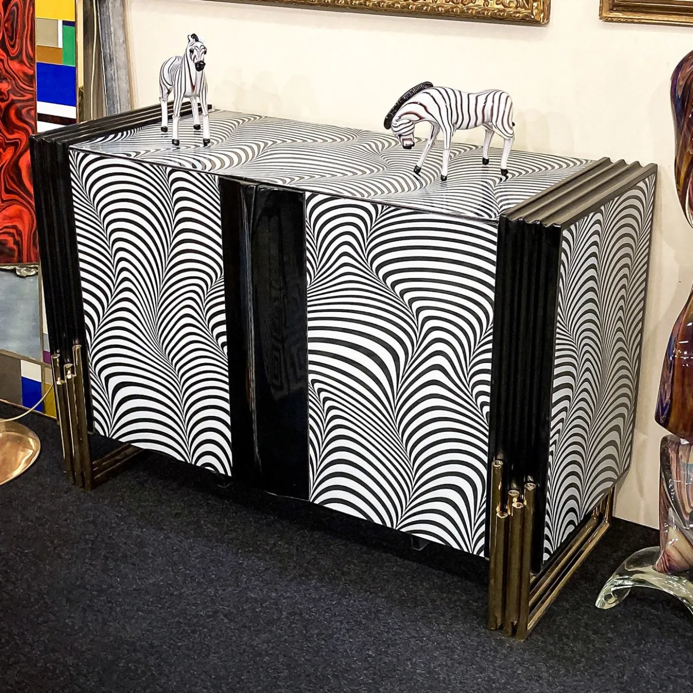 Armadio 3D in bianco e nero
