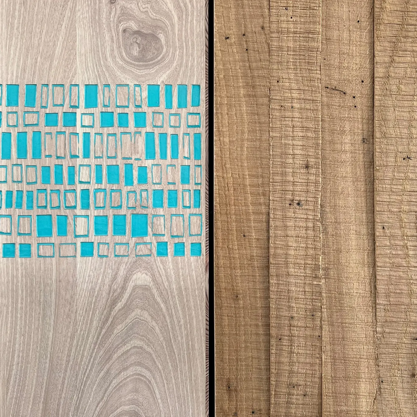 Armadio in legno marrone e azzurro chiaro Archi-Traccia