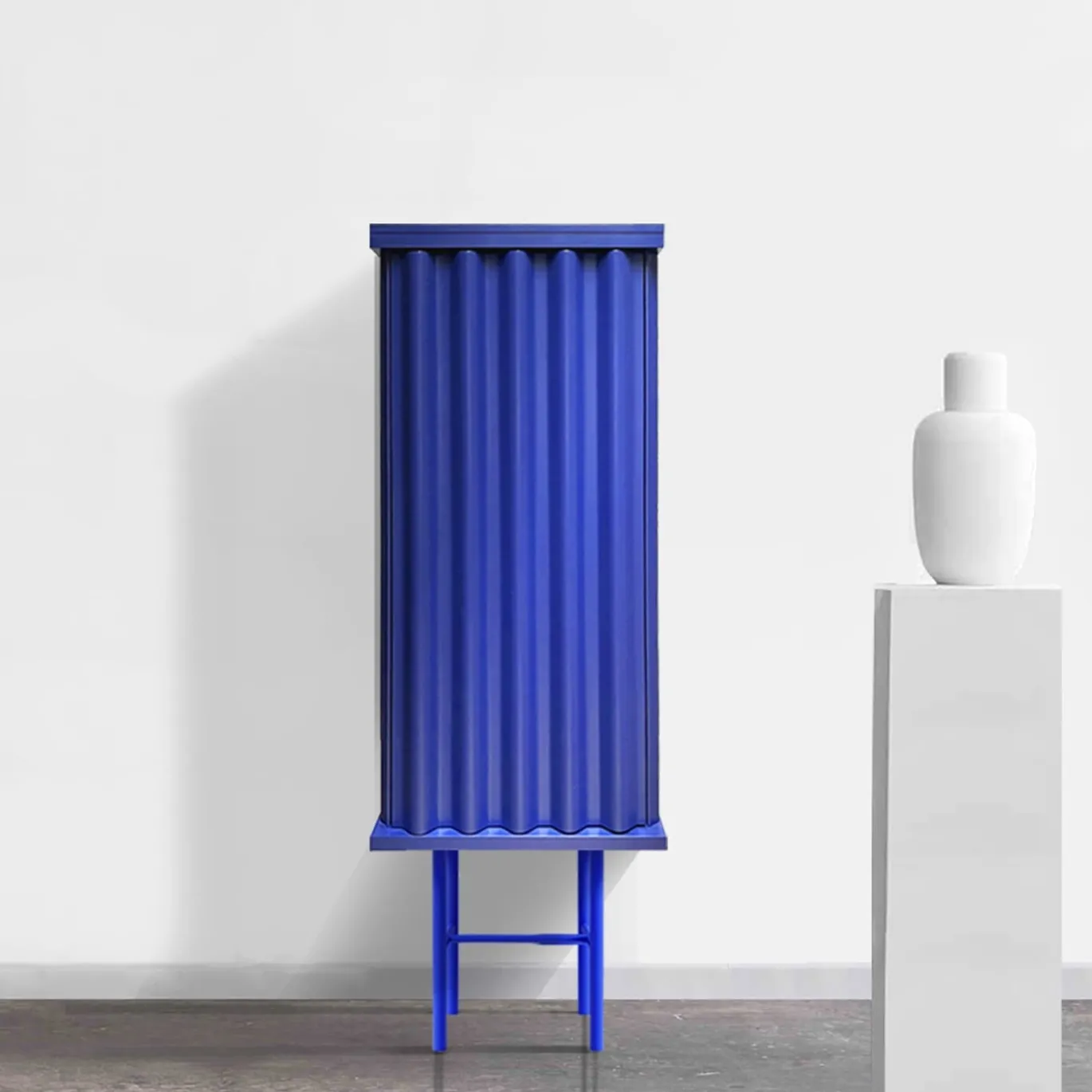 Armadio MDF blu elettrico Curl