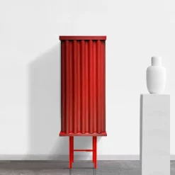 Armadio MDF rosso fuoco Curl