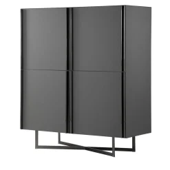 Armadio Profile in nichel nero