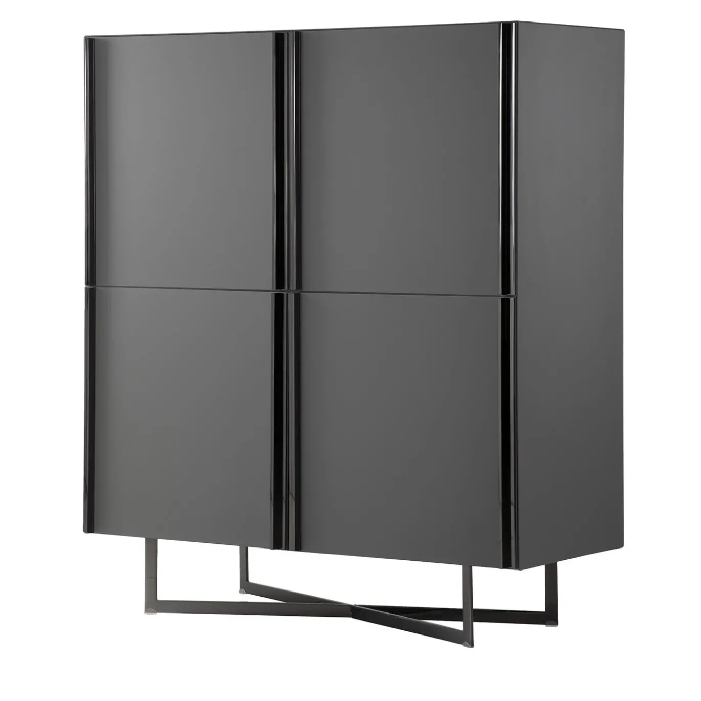Armadio Profile in nichel nero