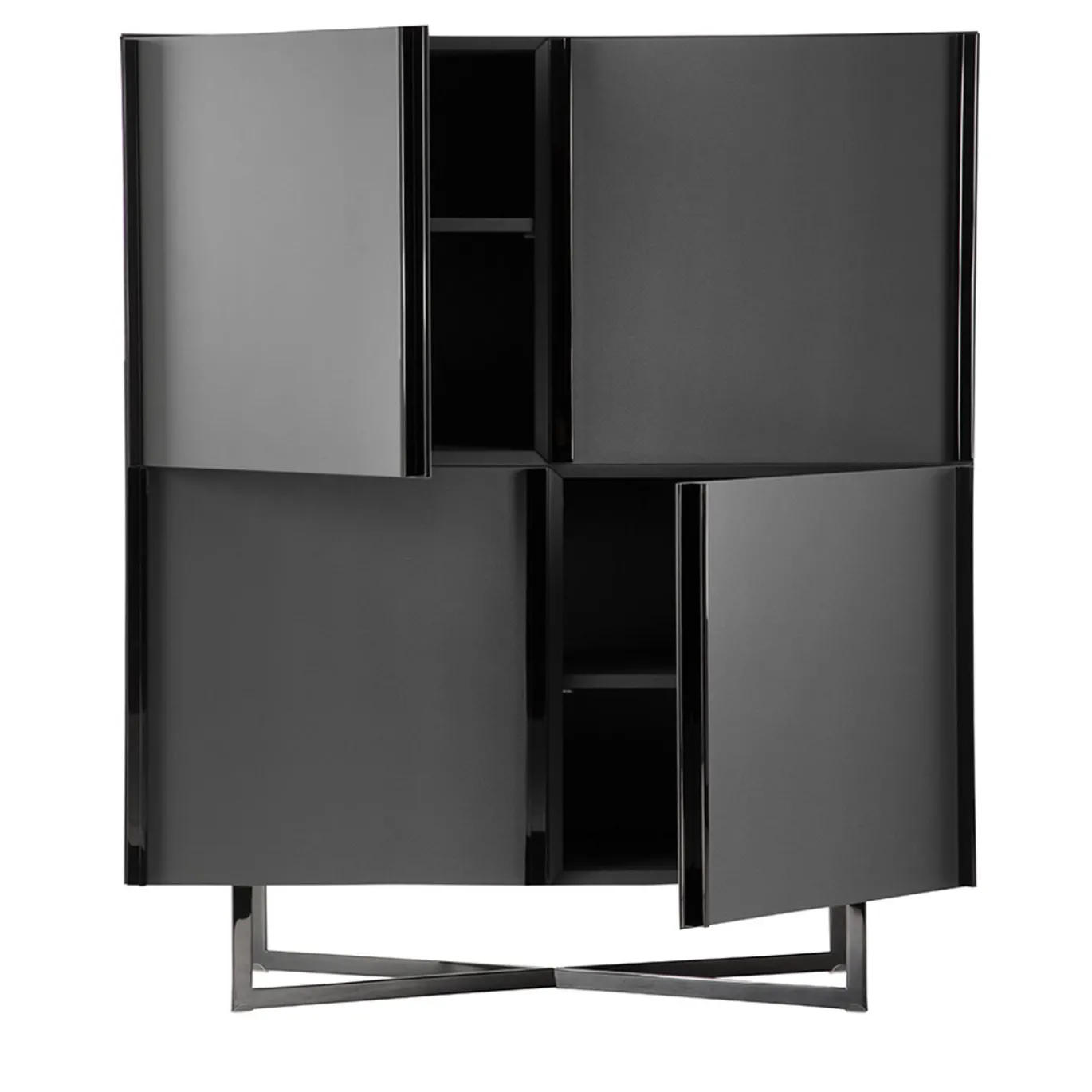 Armadio Profile in nichel nero