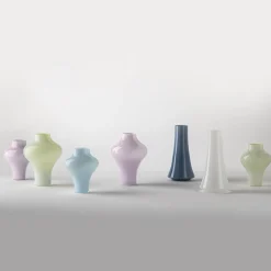 AS 15 Vaso Iris Opalino Liscio Blu