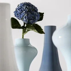 AS 17 Vaso Medio Opalino Liscio Celeste