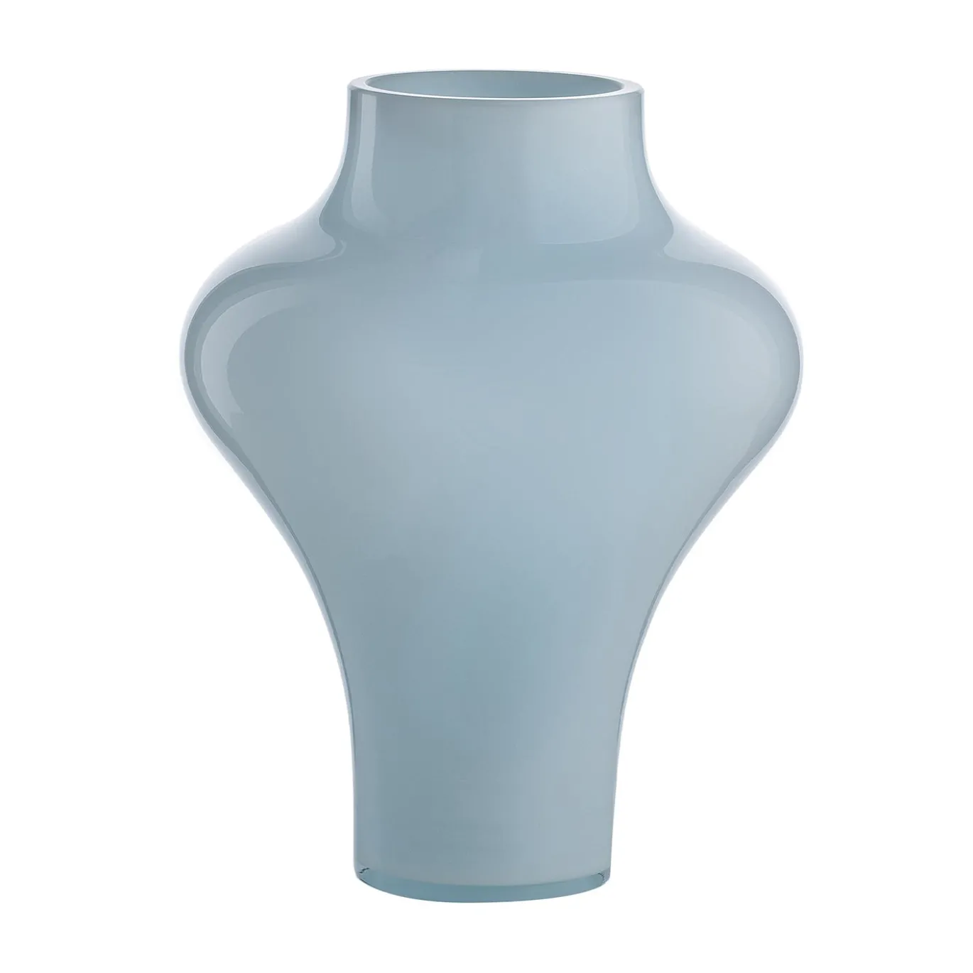 AS 17 Vaso Medio Opalino Liscio Celeste