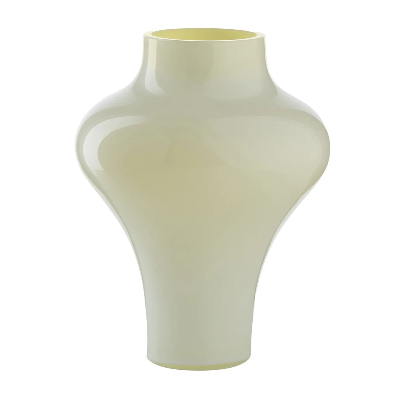 AS 17 Vaso Medio Panama Opalino Liscio Giallo