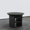 Atlante Black Walnut Wood Side Table