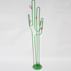 Attaccapanni Cactus in Ferro Battuto Nero