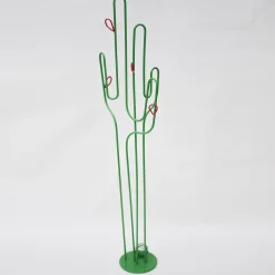 Attaccapanni Cactus in Ferro Battuto Nero