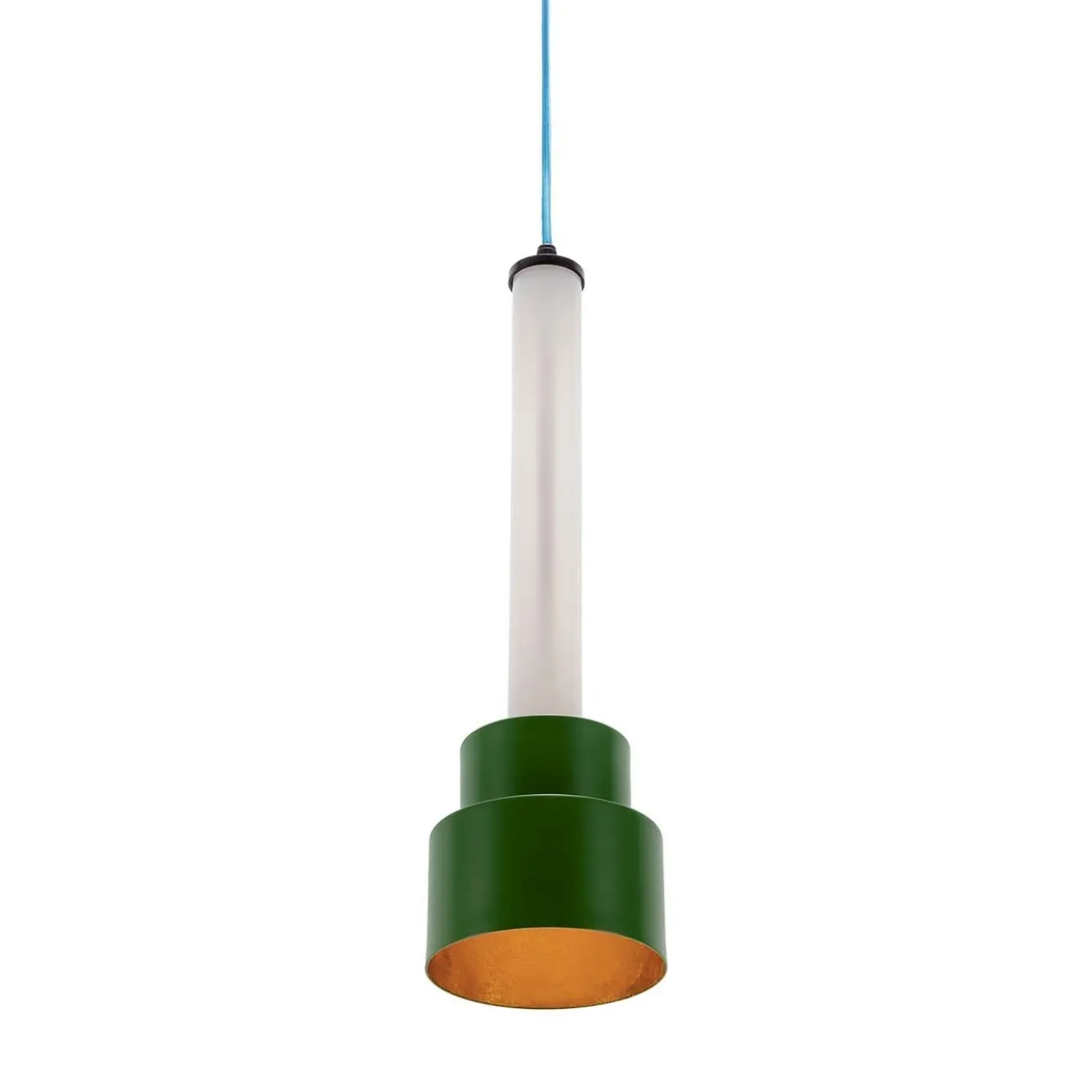 B'Anthology N. 5 Lampada a sospensione in foglia verde e oro
