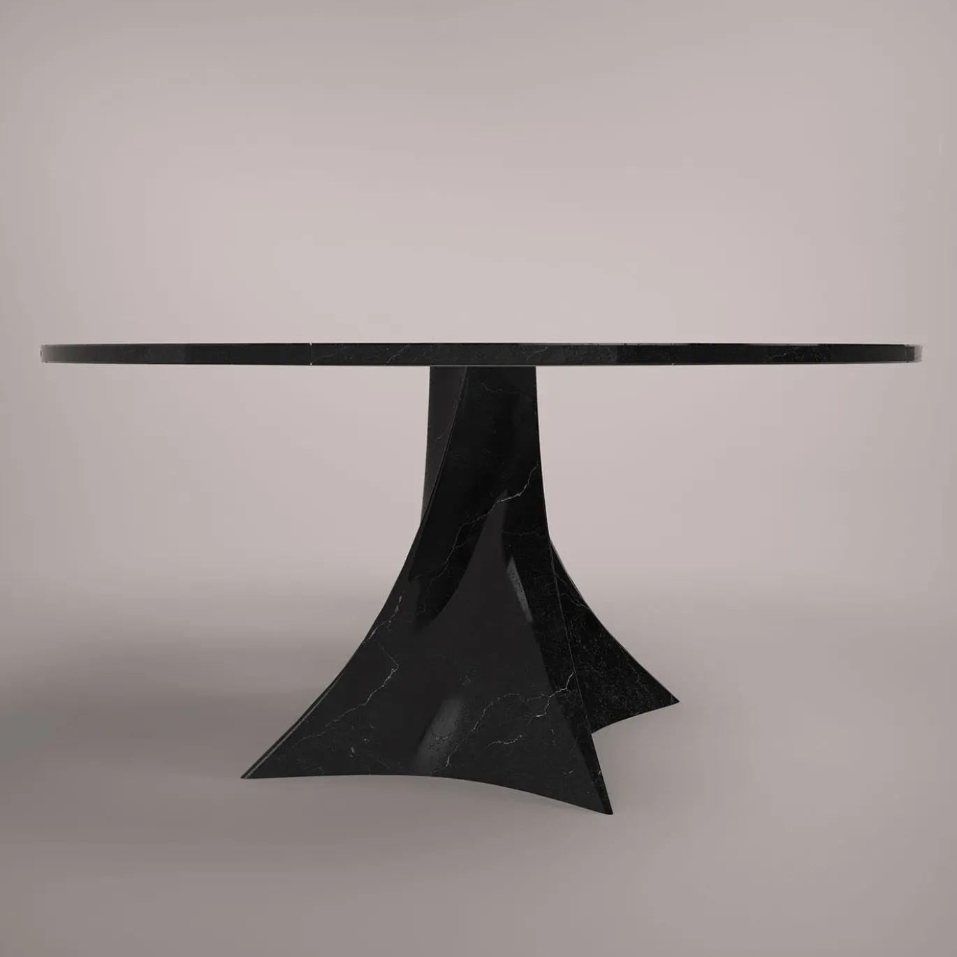 Bianca Tavolo rotondo nero Marquinia