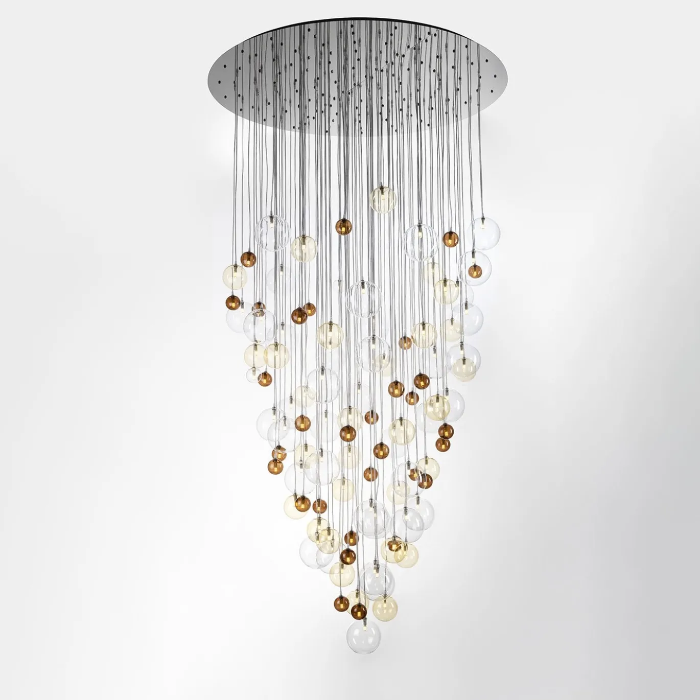 Bolle di sapone Lampadario a cascata in policromia