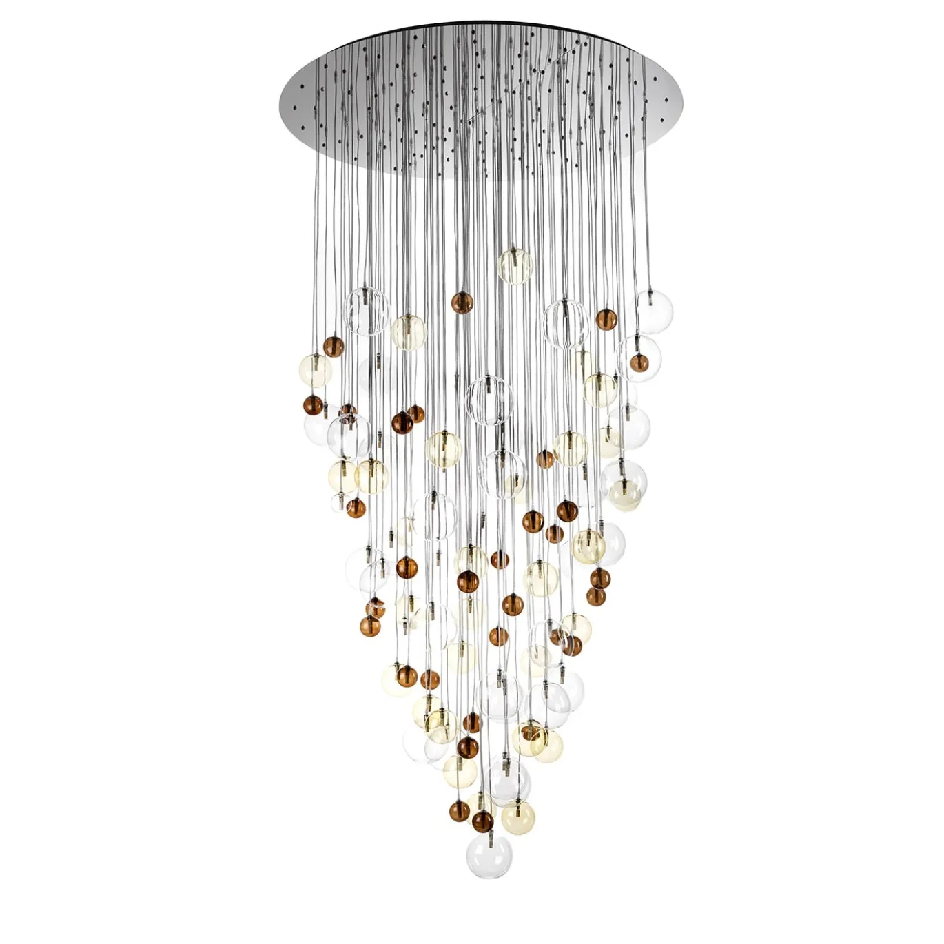 Bolle di sapone Lampadario a cascata in policromia