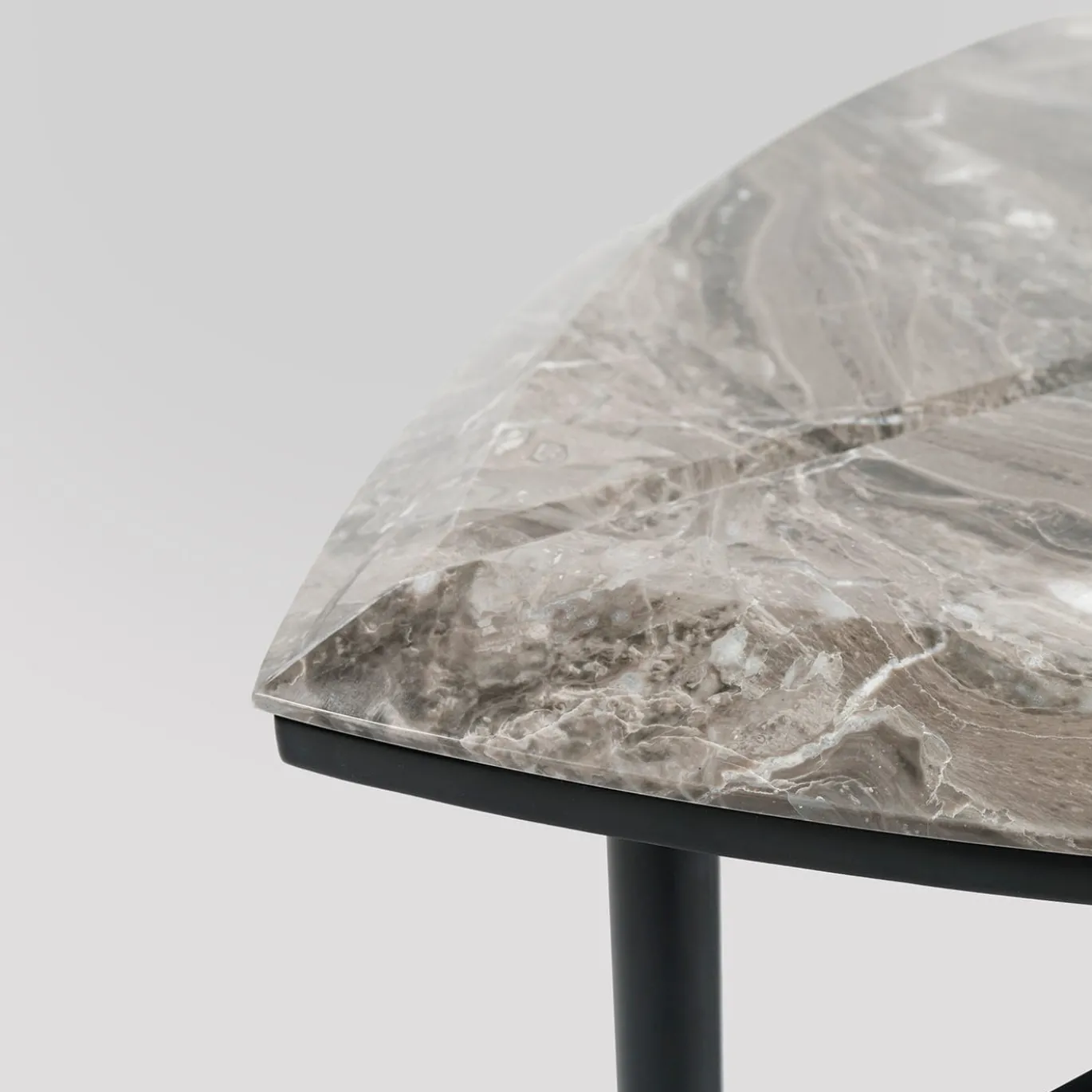 Book 1 gray Arabescato marble coffee table