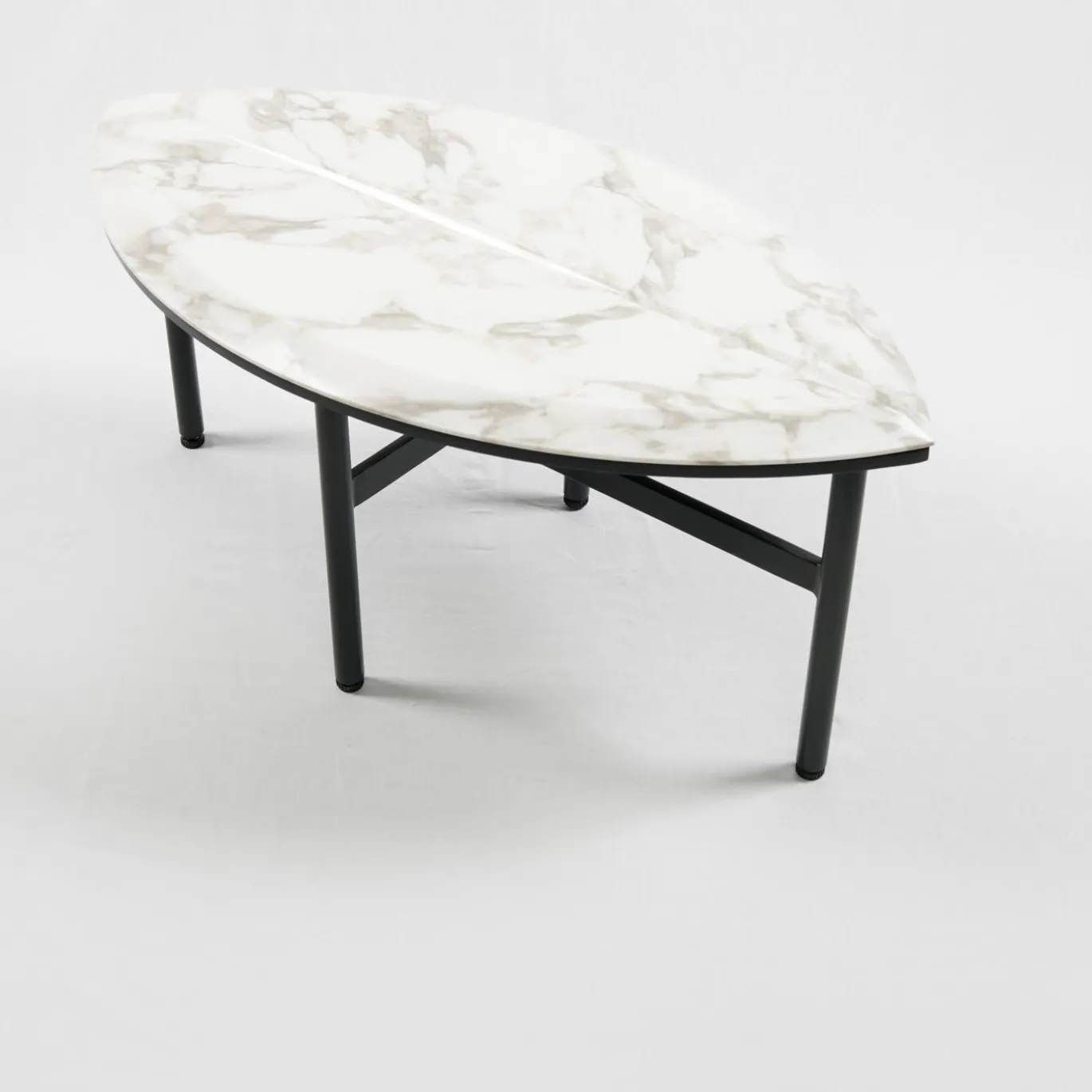 Book 2 white calacatta marble coffee table