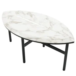 Book 2 white calacatta marble coffee table