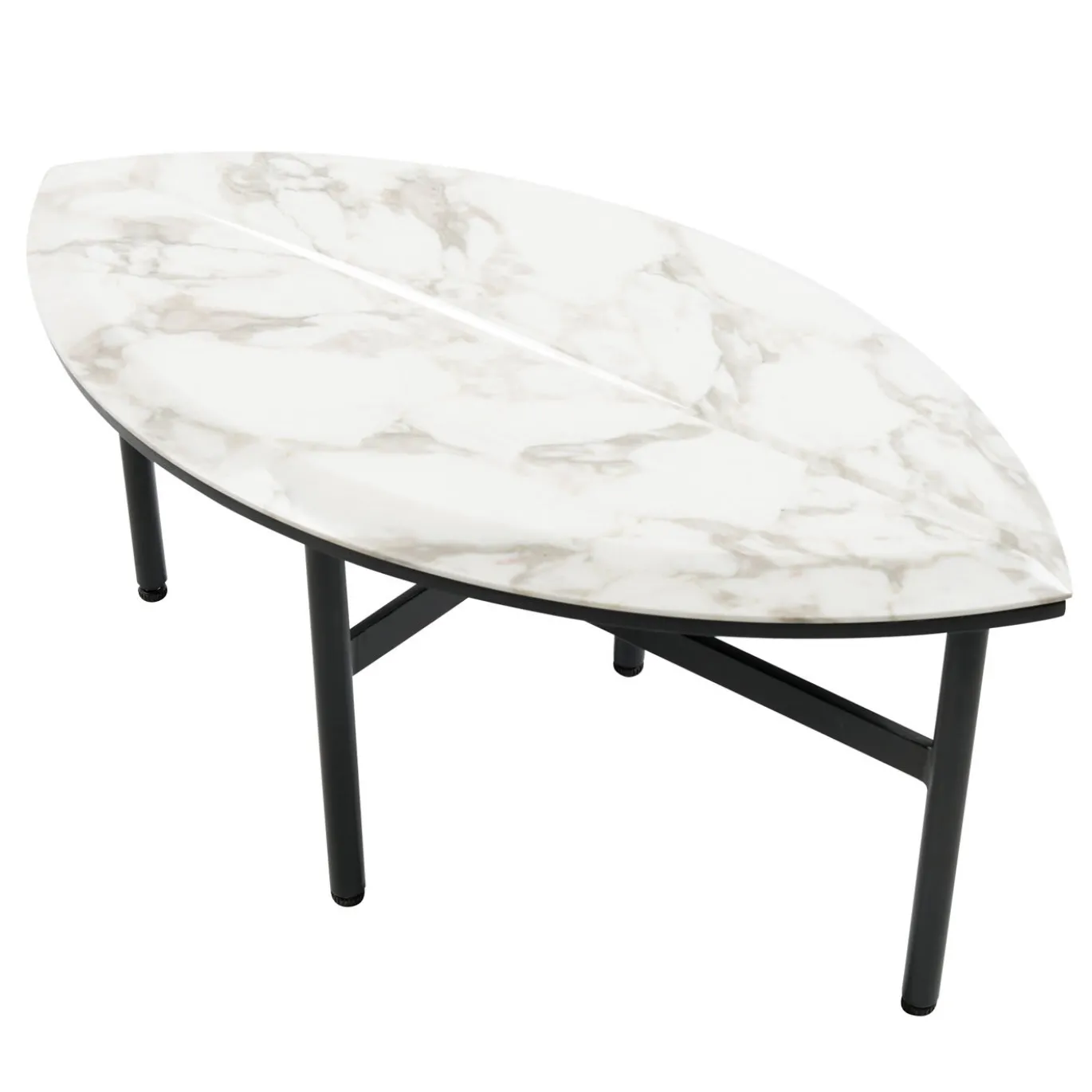Book 2 white calacatta marble coffee table