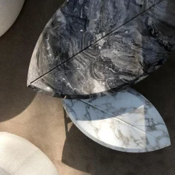 Book 2 white calacatta marble coffee table