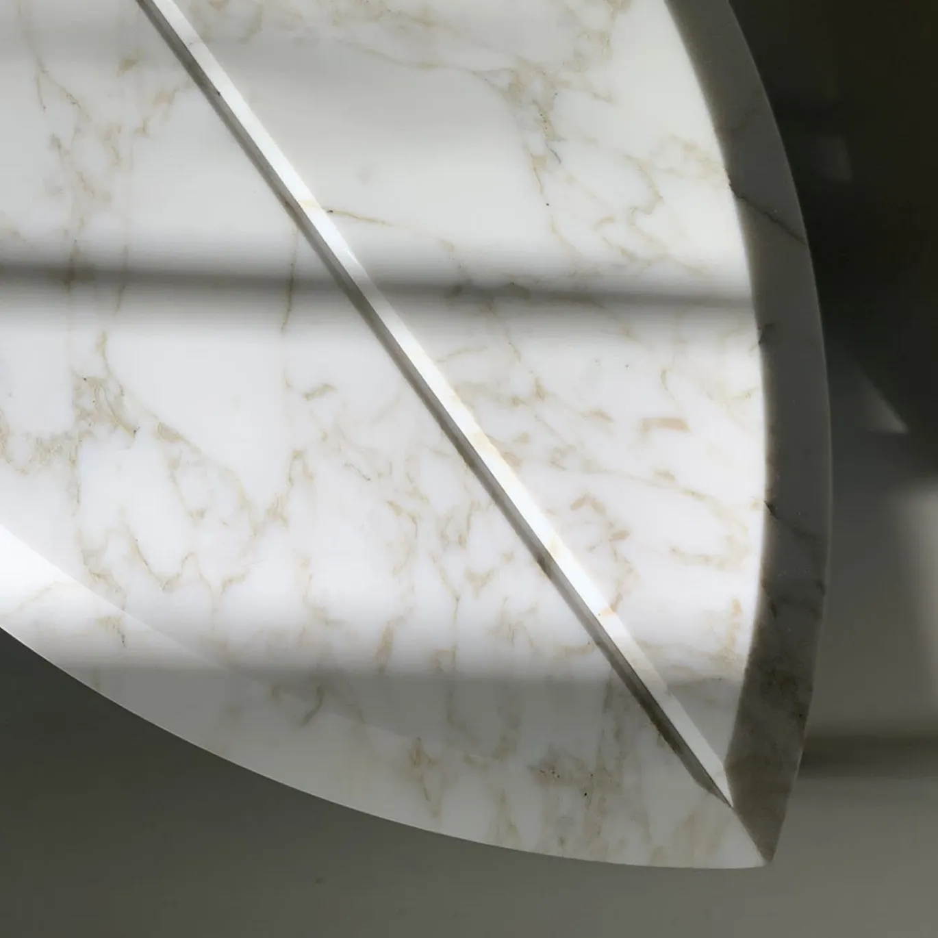 Book 2 white calacatta marble coffee table