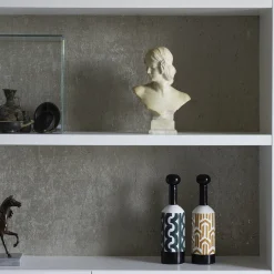 Bottiglia decorativa Bauhaus verde scuro
