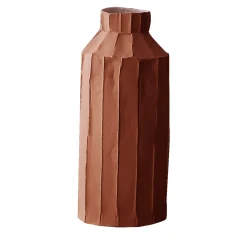 Bottiglia Decorativa Fide Corteccia C10/Terracotta Scura