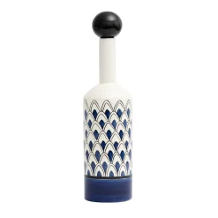 Bottiglia decorativa Gemini blu con coperchio