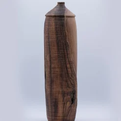 Bottiglia decorativa in legno Abbraccio