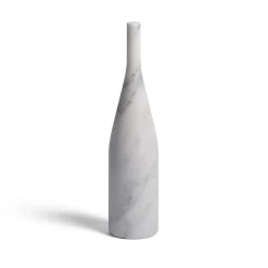 Bottiglia Decorativa Omaggio a Morandi in Marmo Bianco di Carrara