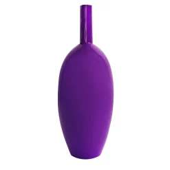 Bottiglia decorativa Scia Fluorescente in ceramica viola fluo