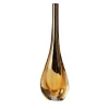 Bottiglia Decorativa Vaso Narciso Piccolo in Vetro di Murano Ambra