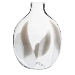 Bottiglia Decorativa Vaso Singleflower Shadows in Cristallo