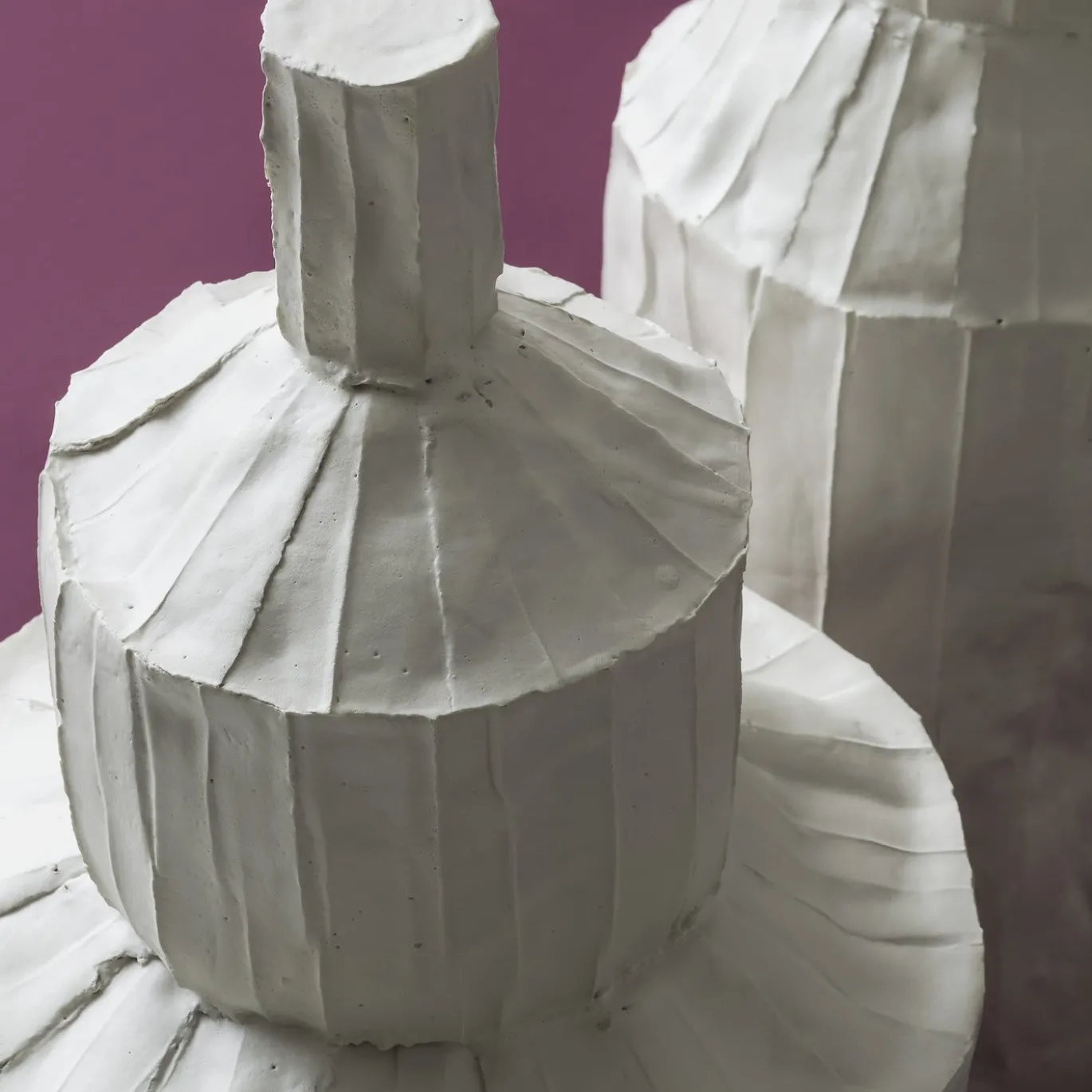 Bottiglia Fide Corteccia in Ceramica Bianca
