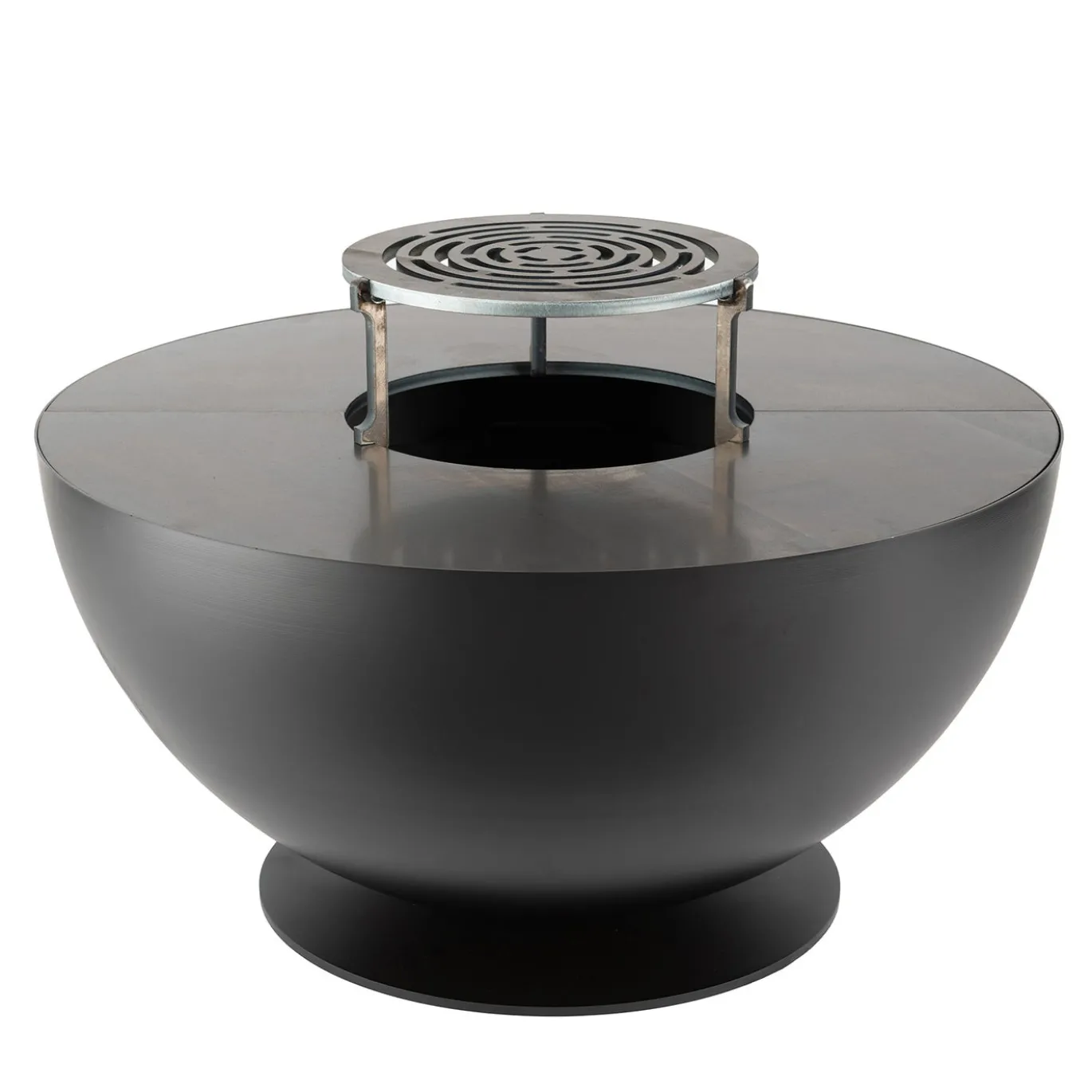 BQ157A Tulipano Barbecue Rotondo in Ferro Nero