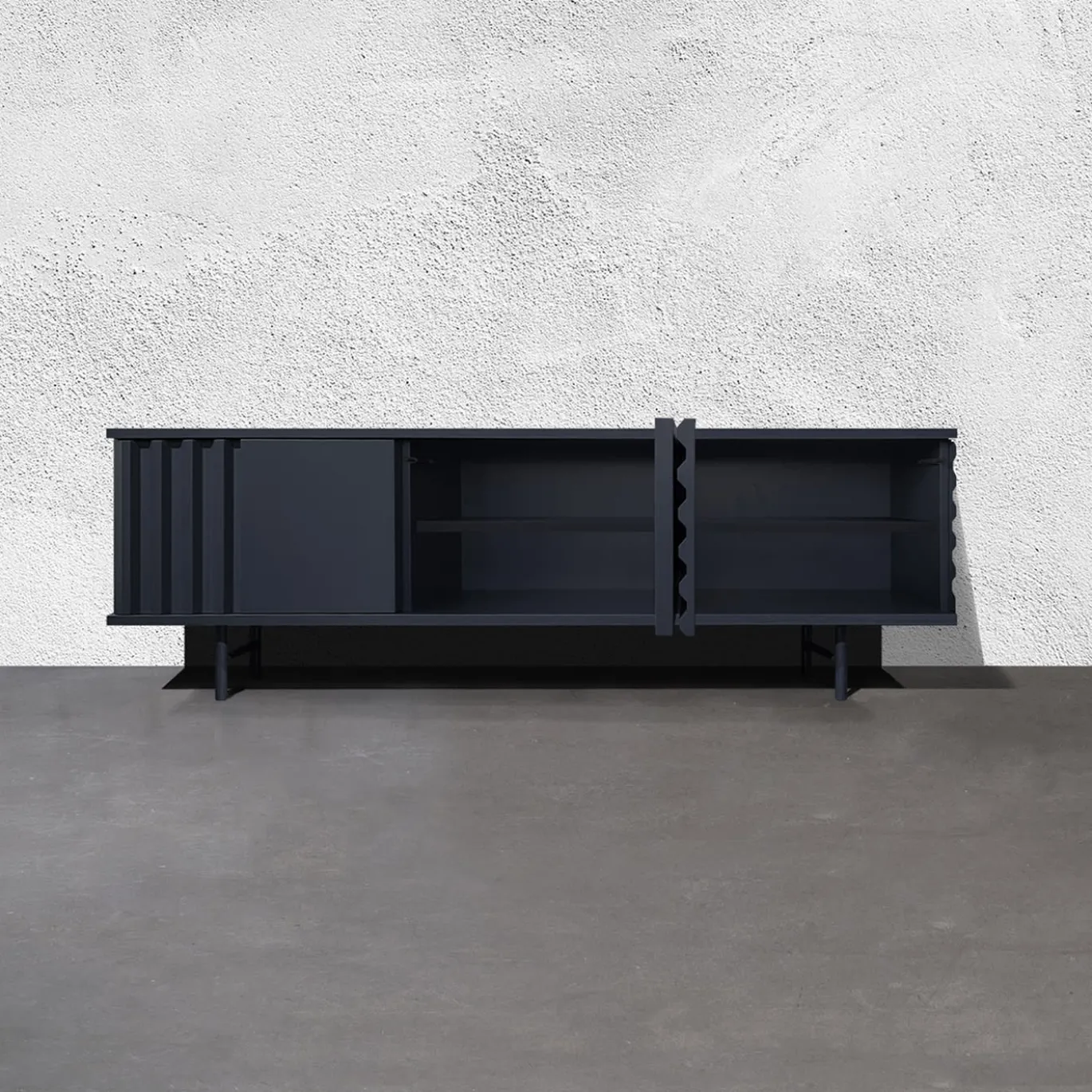 B-SIDE Credenza a 3 ante Abyss Blue