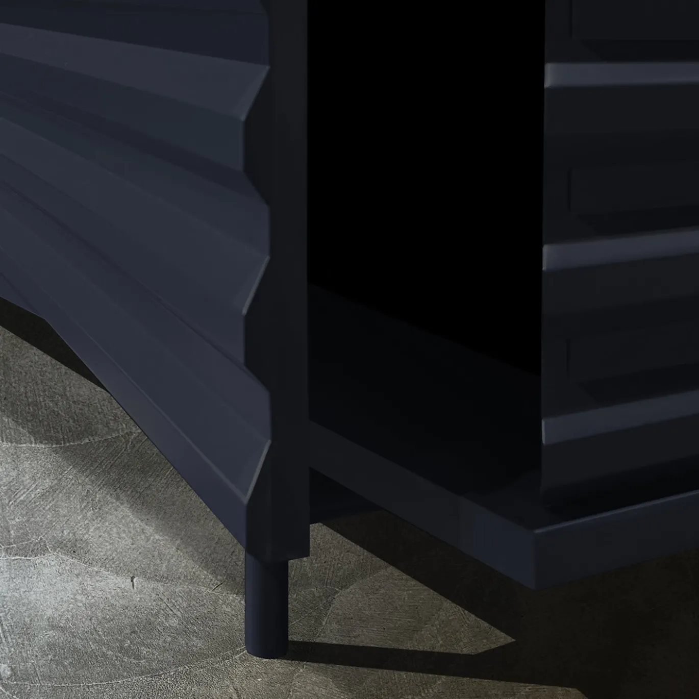 B-SIDE Credenza a 3 ante Abyss Blue