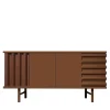 B-Side Credenza a 2 ante in MDF color marrone ruggine