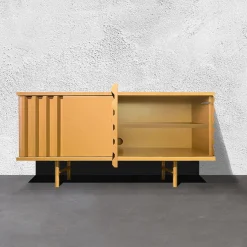 B-Side Credenza a 2 ante in MDF giallo miele