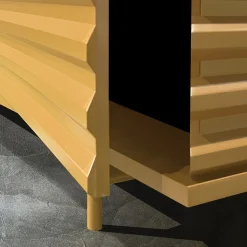 B-Side Credenza a 2 ante in MDF giallo miele