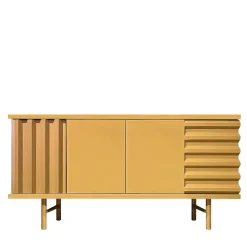 B-Side Credenza a 2 ante in MDF giallo miele