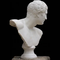 Busto del Discobolo in Gesso Bianco