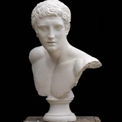 Busto del Discobolo in Gesso Bianco
