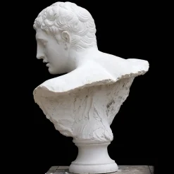 Busto del Discobolo in Gesso Bianco